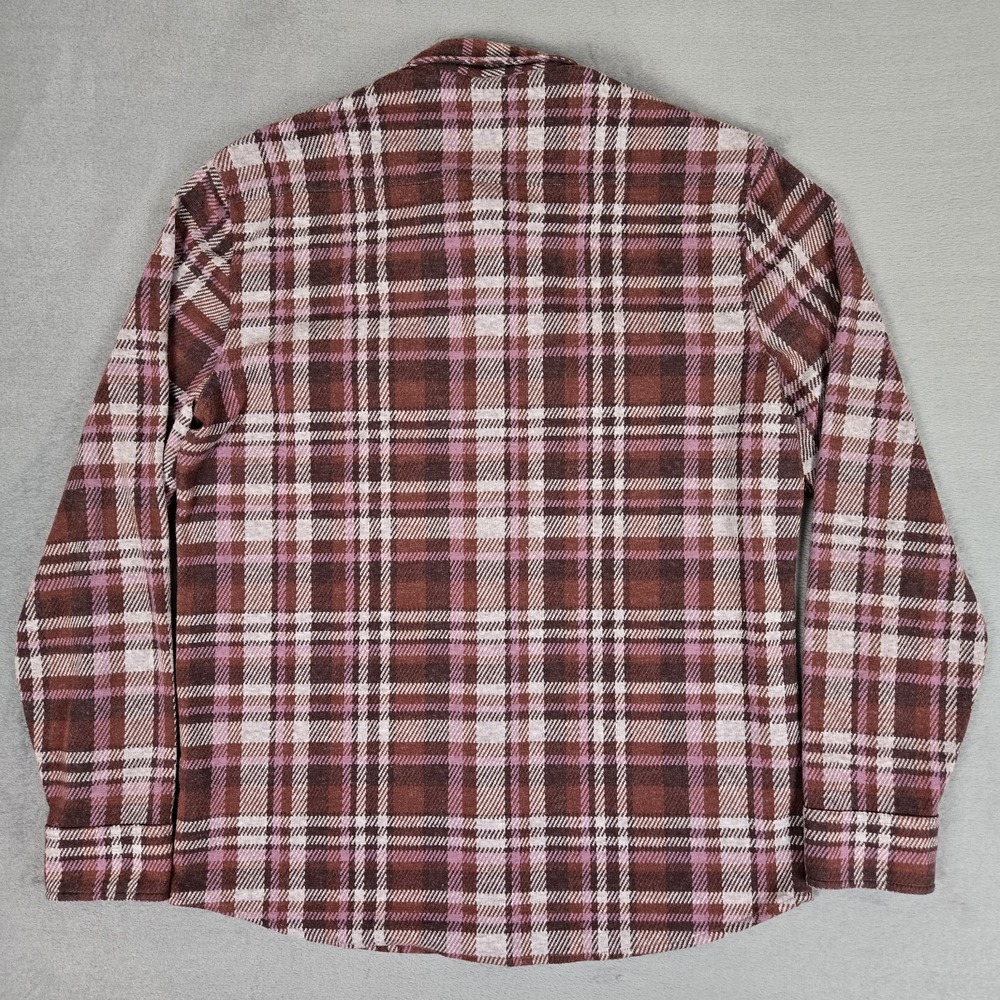 Faherty Legend Sweater Shirt Mens Large Red Plaid Super Soft Button Down Classic - Picture 2 of 7